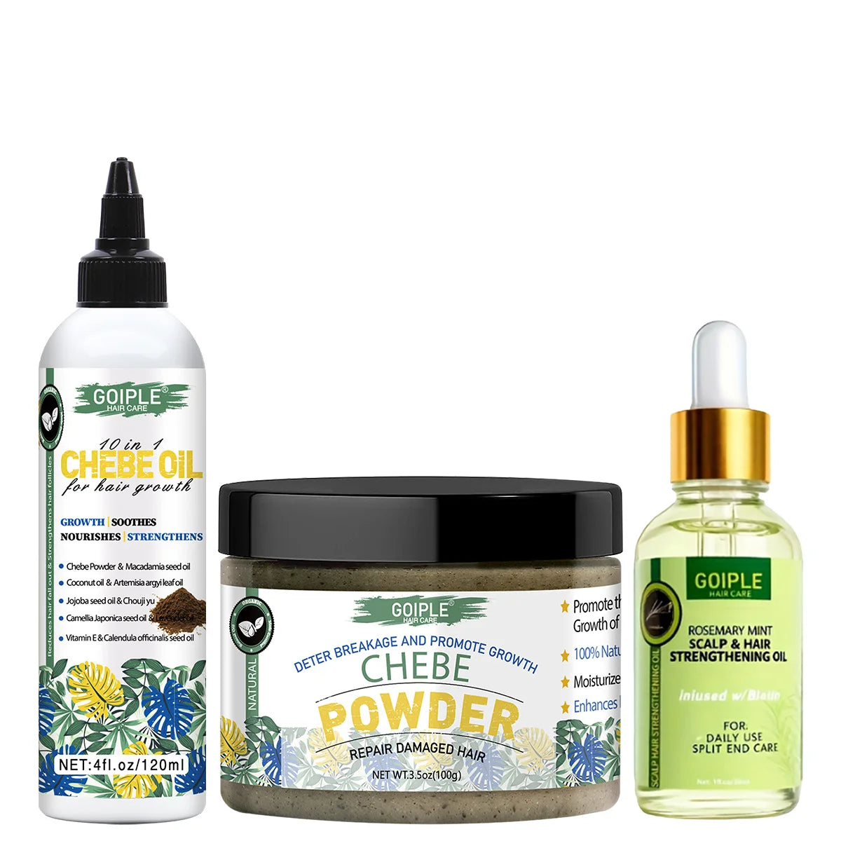 Goiple Chebe Powder and Rosemary Hair Growth Oil Treatment Set - 1