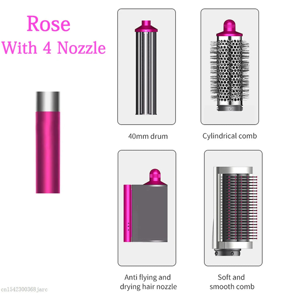 SenCiciMen X9 6-in-1 Hair Styler Hot Air Brush Curling Iron Dryer Set - 14