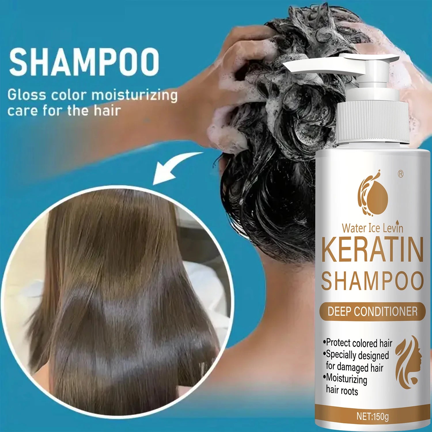 Keratin and Collagen Repair Shampoo for All Hair Types 150g