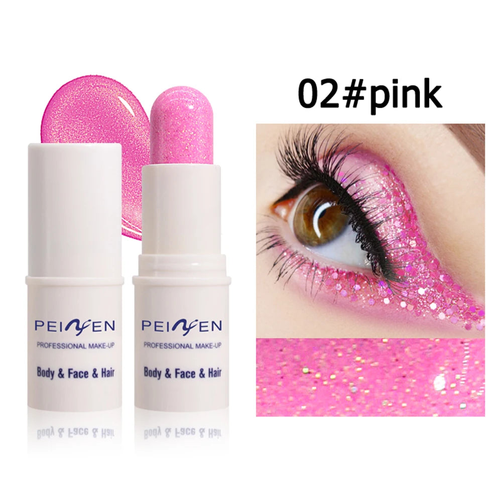 Peifen Glitter Makeup Stick Waterproof Face Body Highlighter - 22