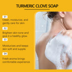 Turmeric and Clove Exfoliating Soap Bar for Face and Body