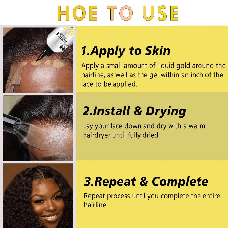 2oz Washable Glueless Lace Gel Extreme Hold Water Based Adhesive