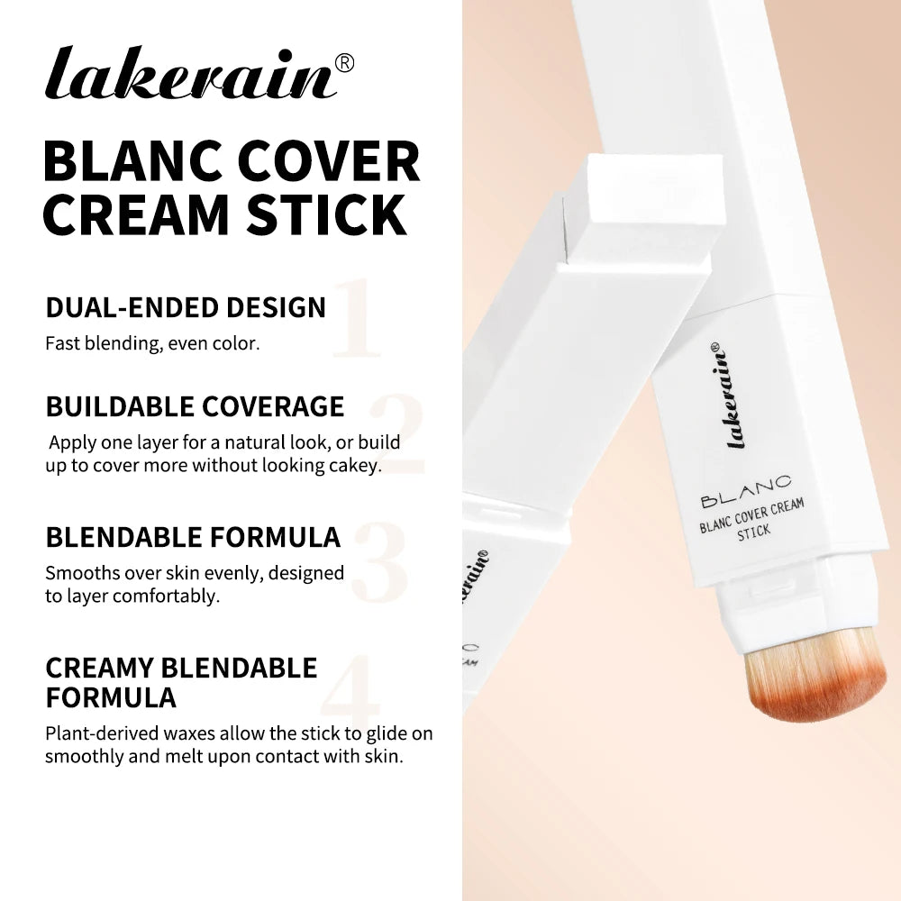Full Coverage Foundation Cream Stick with Blending Brush - 5