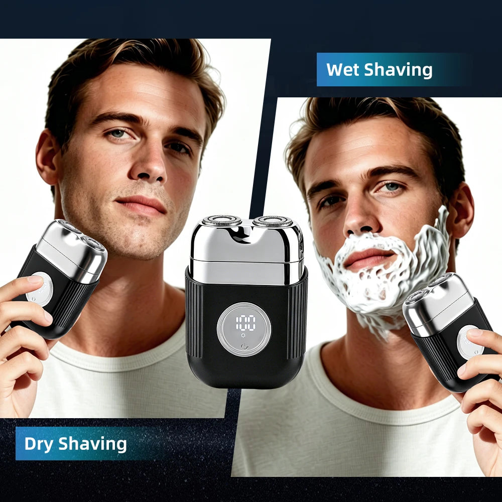 Portable Electric Foil Shaver for Men Wet and Dry Use