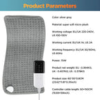 Electric Heating Pad for Pain Relief and Warmth
