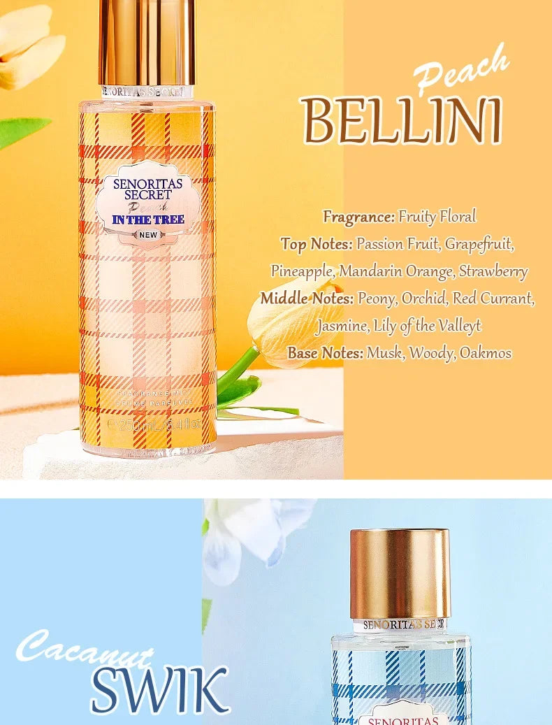 Senoritas Secret Fragrance Body Spray Long Lasting Scent Deodorant 250ml