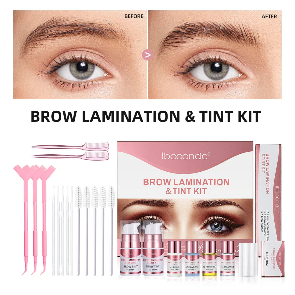 Professional Eyelash Lift and Brow Tinting Home Kit