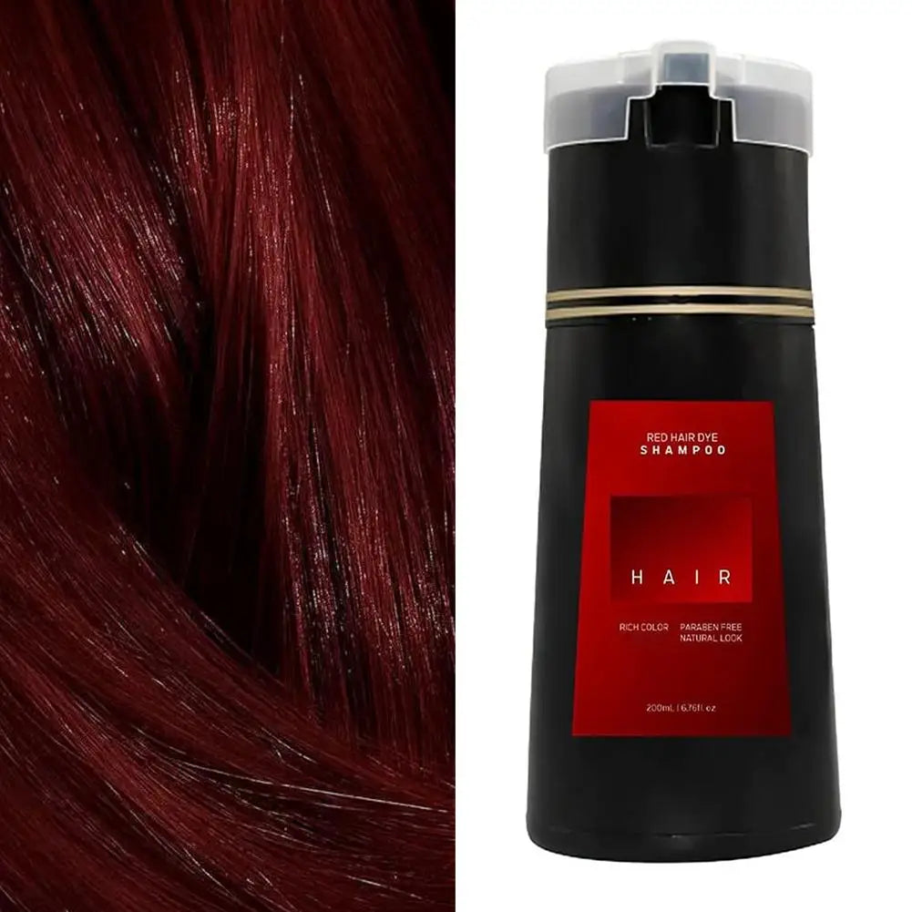 200ML Instant Hair Color Shampoo for Gray Hair Coverage
