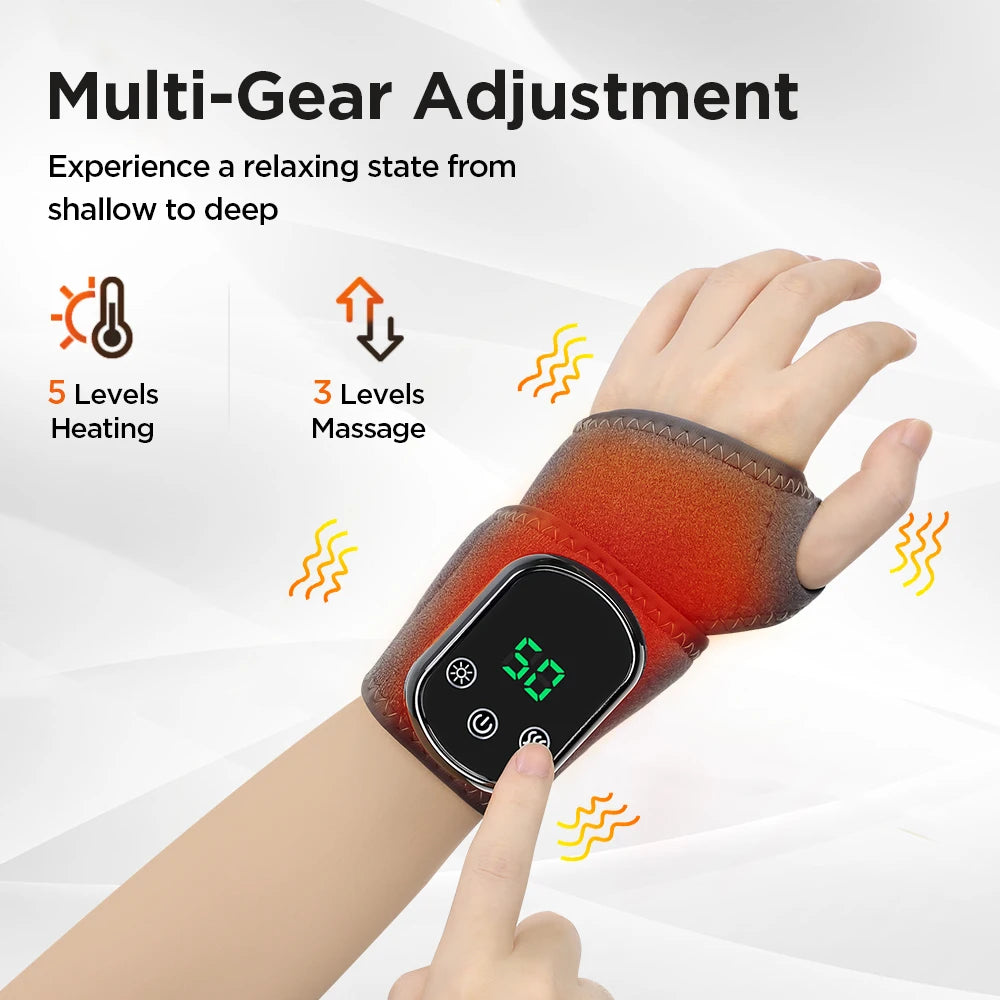Heated Wrist Brace with Vibration Massage
