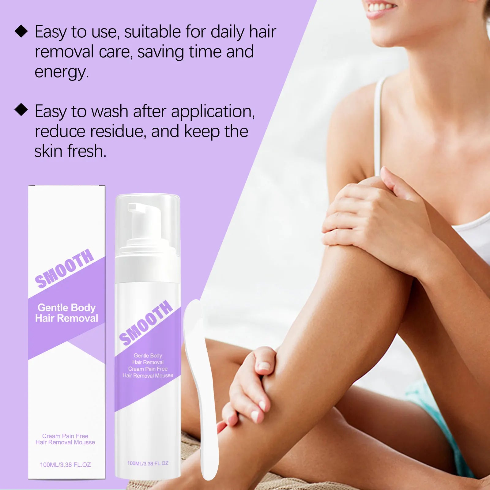Painless Hair Removal Foam Mousse for Smooth Skin - 11