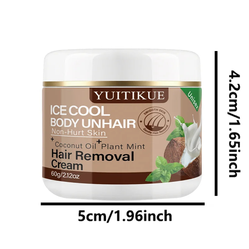 Ice Cool Body Hair Removal Cream 60g Coconut Oil and Mint - 12