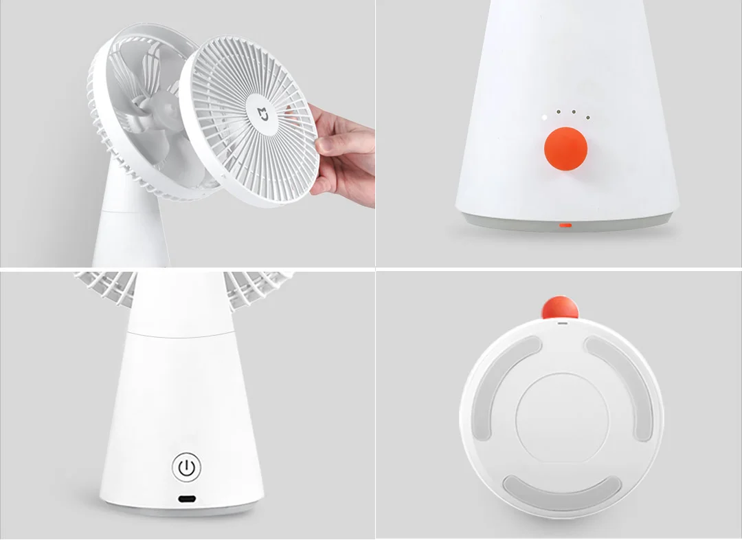 Mijia Desktop Fan Rechargeable Portable Cooling Table Fan 2 in 1