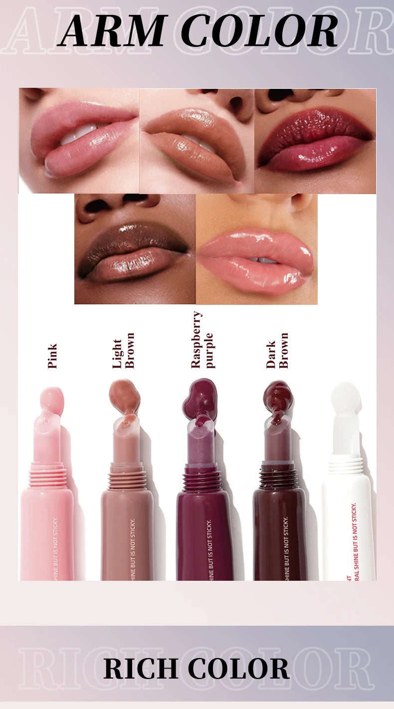 O'CHEAL Moisturizing Lip Gloss Waterproof Long Lasting Tinted Makeup