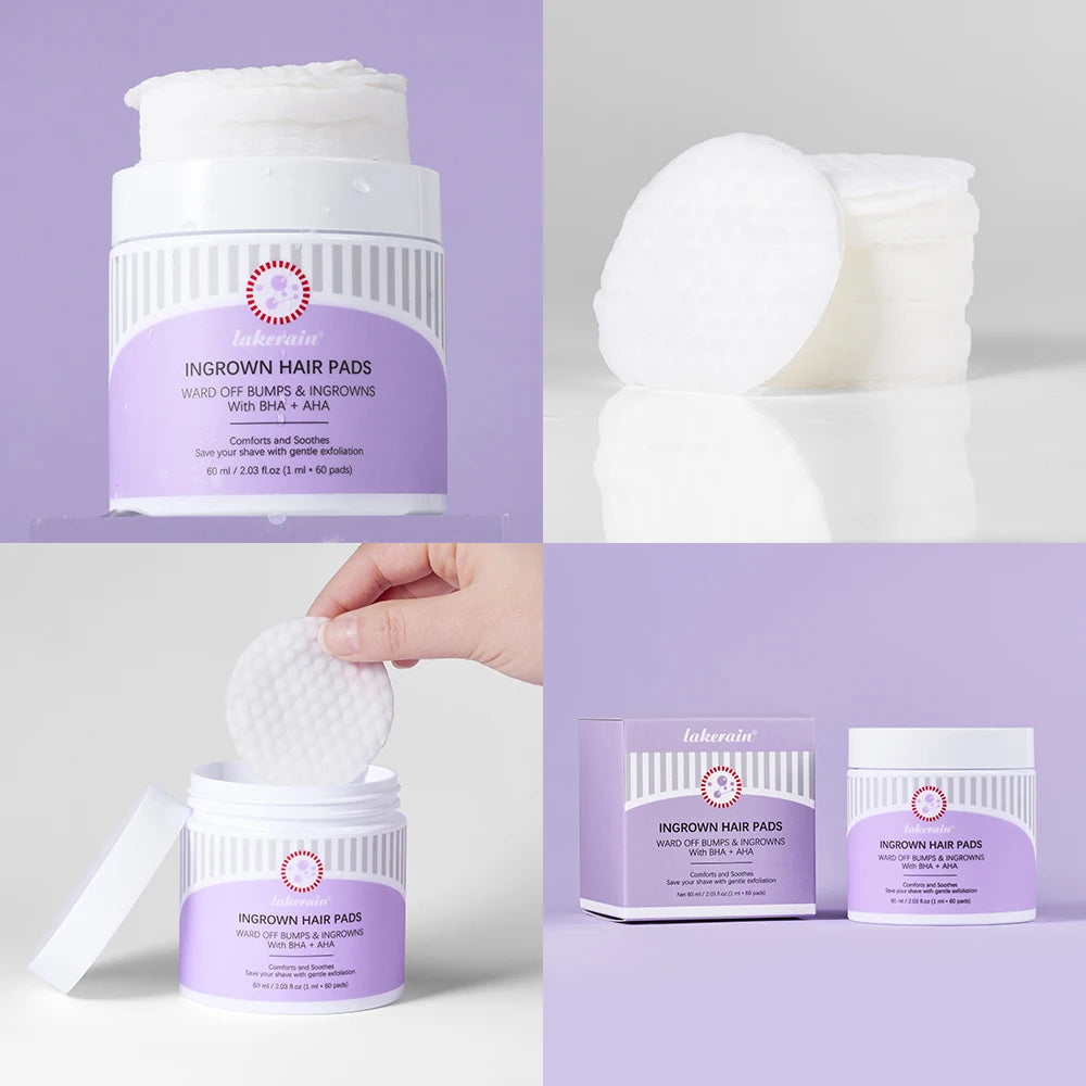 Ingrown Hair Treatment Pads for Razor Bumps and Shaving Irritation