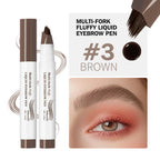 Multi-Fork Liquid Eyebrow Pen for Natural Microblading Effect