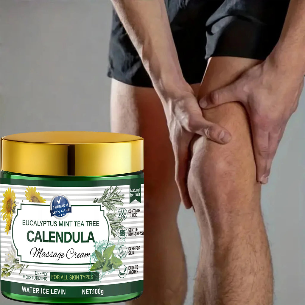 Eucalyptus Mint Calendula Massage Cream Moisturizing Body Care 100g