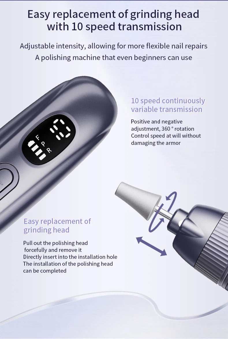 Electric Cordless Nail Drill and Manicure Pedicure Kit
