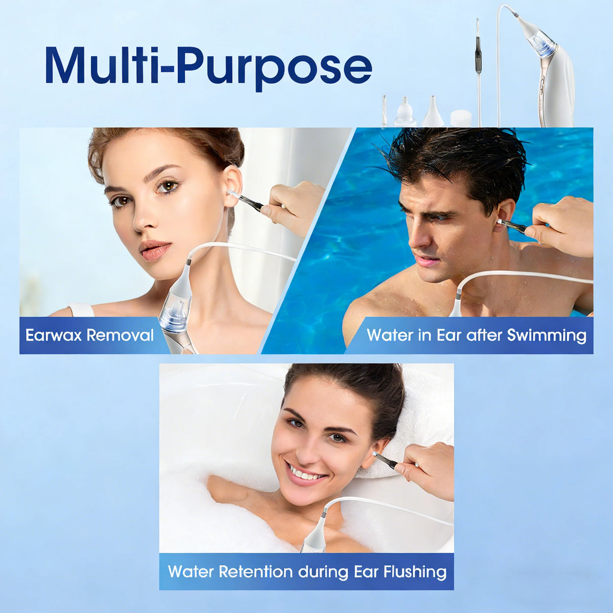 Electric Earwax Removal Vacuum and Ear Dryer