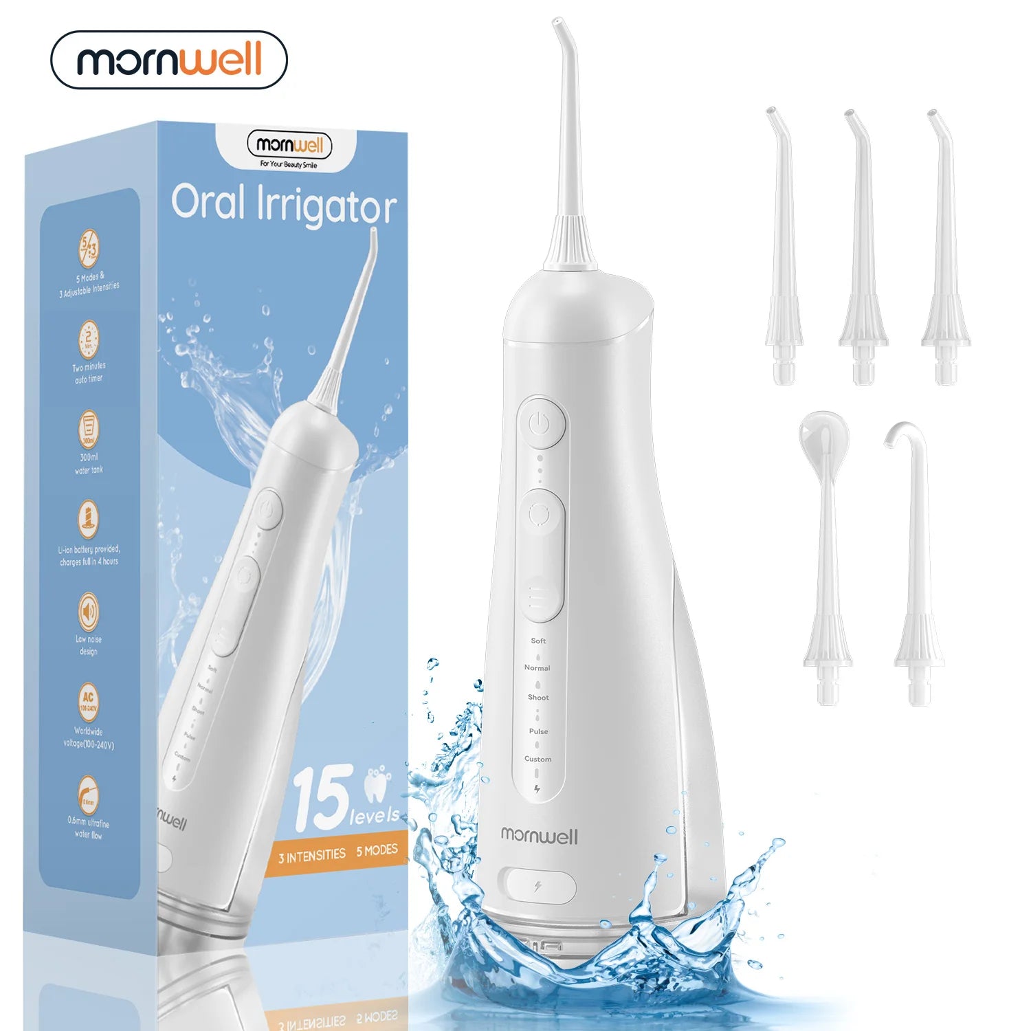 Portable Cordless Water Flosser for Teeth Cleaning - 1