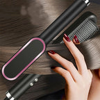 Professional Hair Straightener Brush Ceramic Fast Heating Styling Comb
