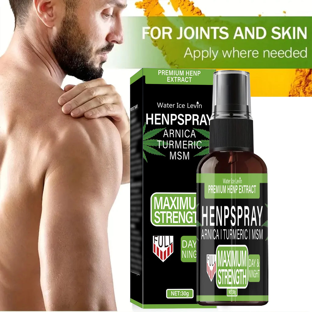 Hemp Extract Spray with Arnica Turmeric and MSM Relief Cream