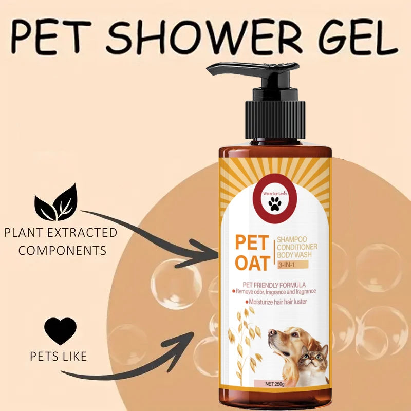 3-in-1 Pet Shampoo Conditioner and Body Wash for Dogs and Cats