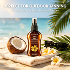 Coconut Oil Dark Tanning Spray With Carotene Moisturizing Sun Tan Oil