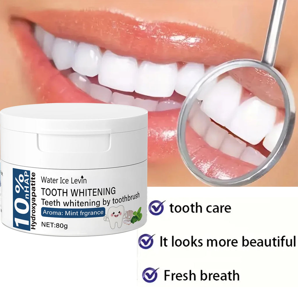 Whitening Tooth Powder with Vitamin C and Hyaluronic Acid Enamel Care