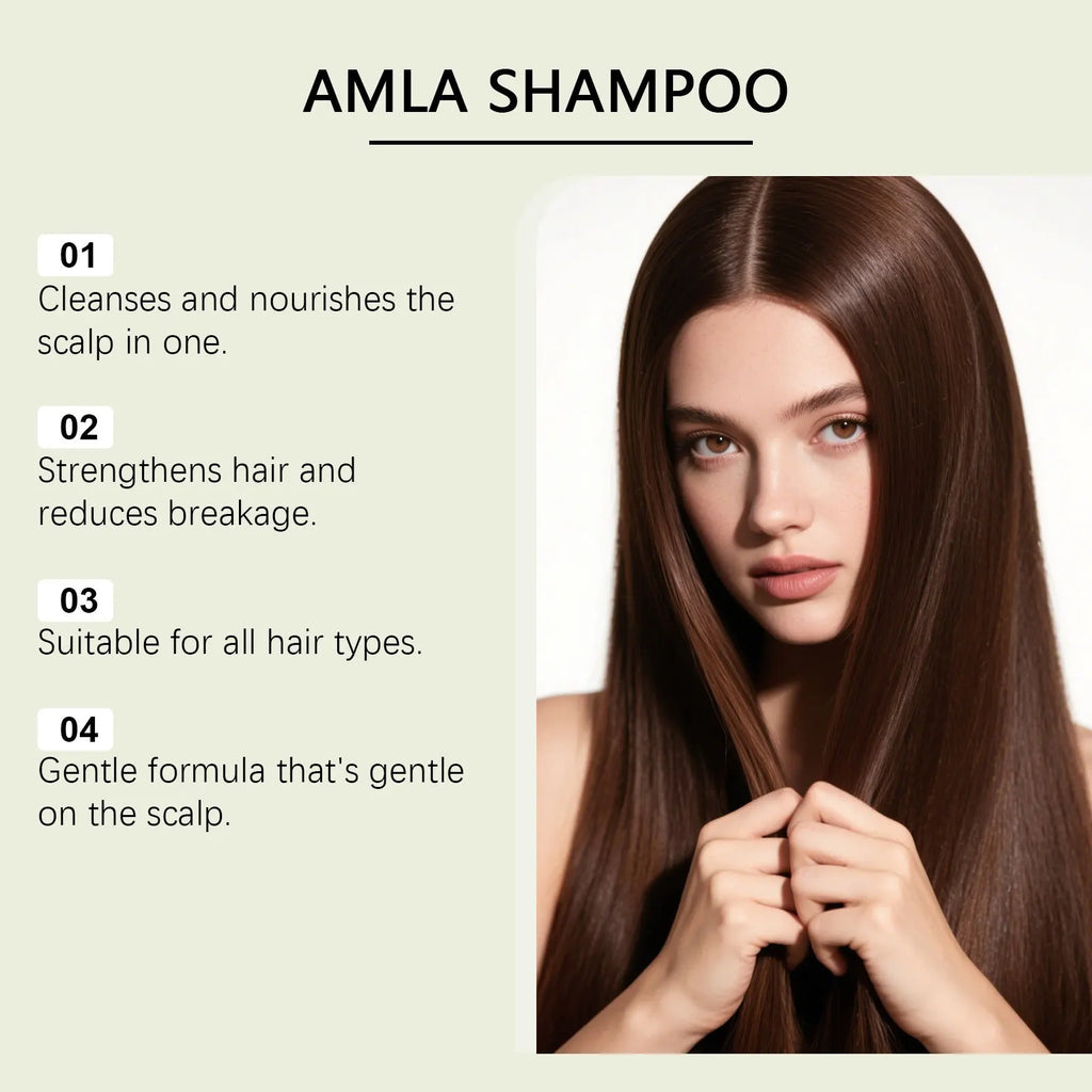 Amla Shampoo for Hair Strengthening and Scalp Cleansing 100ml