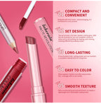 3-Piece Waterproof Matte Lipstick and Lip Liner Makeup Set