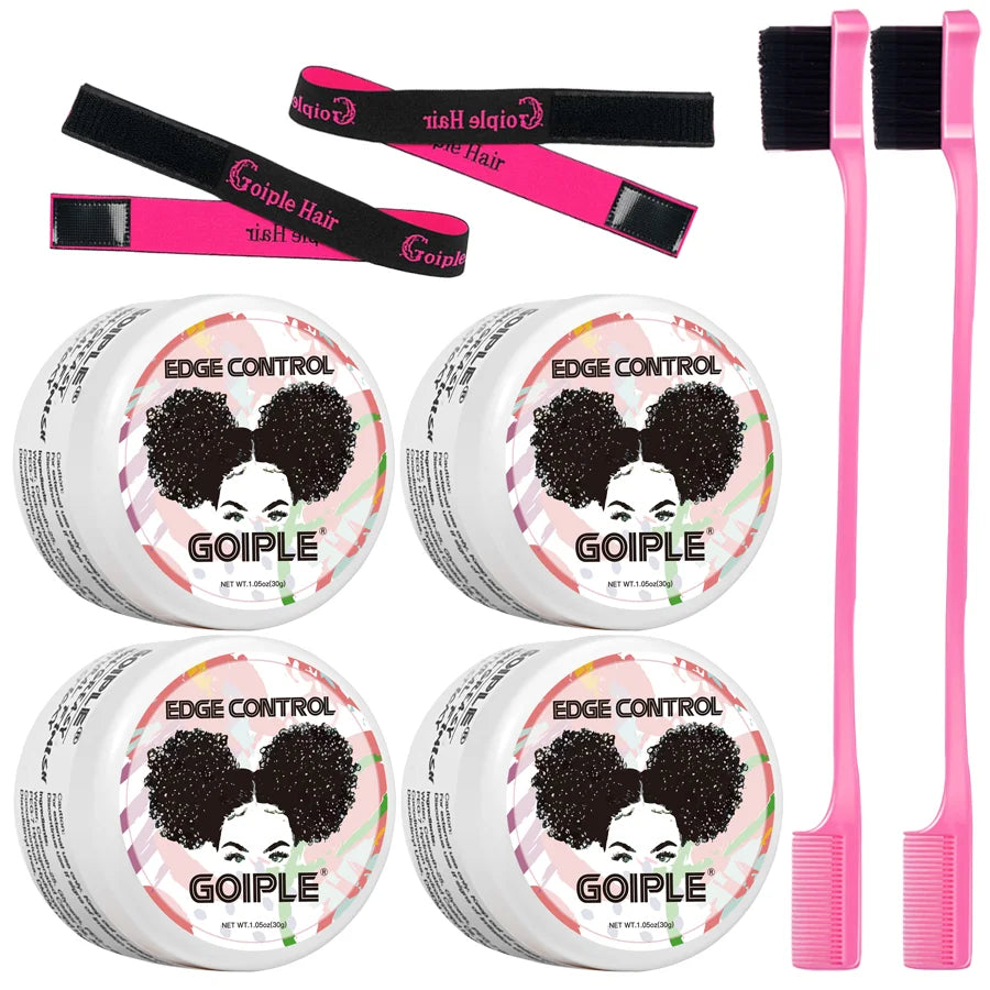 Goiple Edge Control Hair Styling Cream and Edge Laying Tool Kit