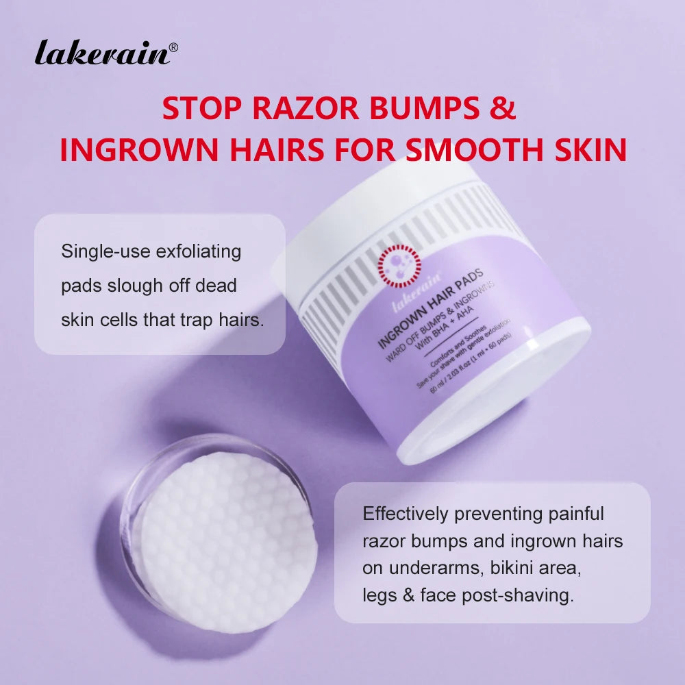 Ingrown Hair Treatment Pads for Razor Bumps and Shaving Irritation - 3