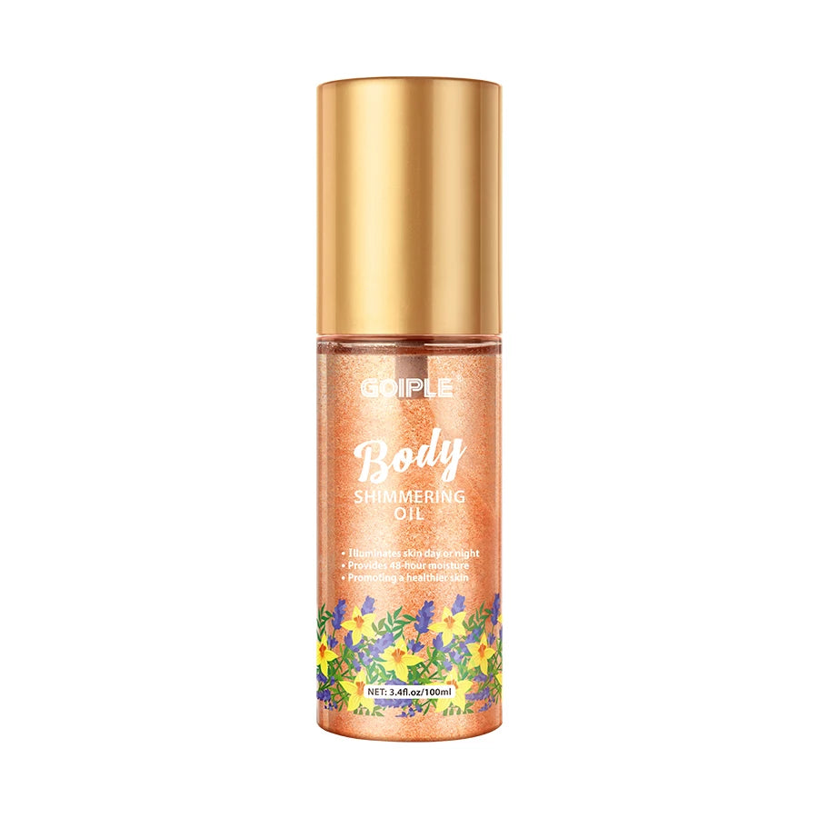 GOIPLE Body Shimmering Oil Liquid Gold Bronze Highlighter Glow - 8