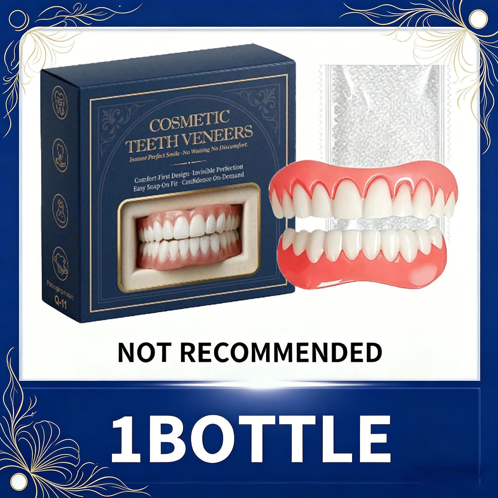 Custom Moldable Cosmetic Denture Set for Temporary Smile