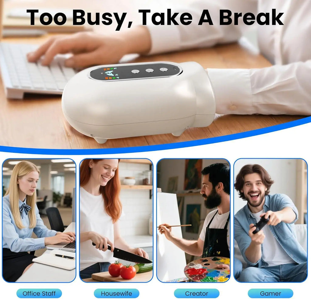 Electric Hand Massager with Heat and Compression