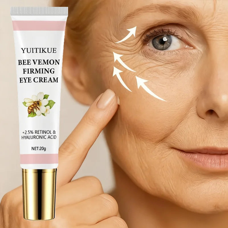 Bee Venom Firming Eye Cream Retinol Hyaluronic Acid Anti Aging Treatment - 3