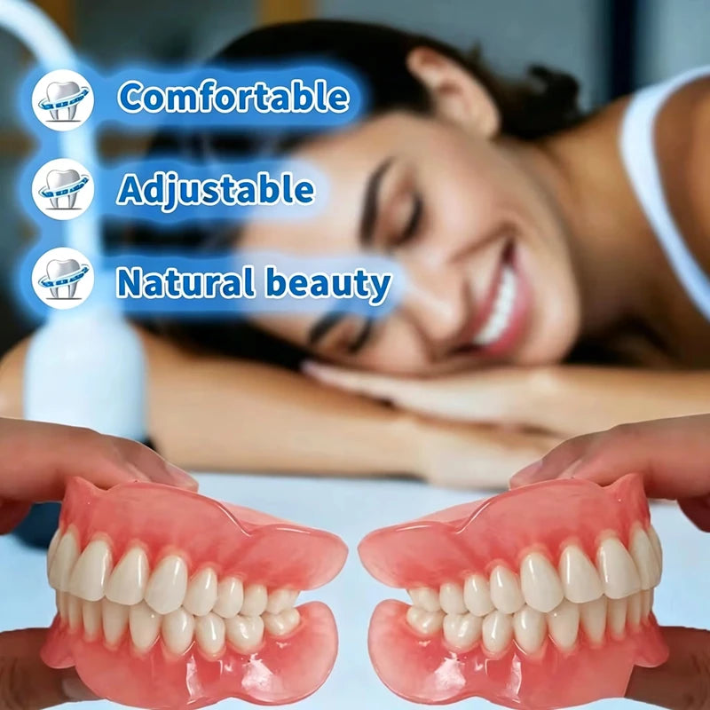 Comfortable Silicone Cosmetic Dentures for Smile Enhancement