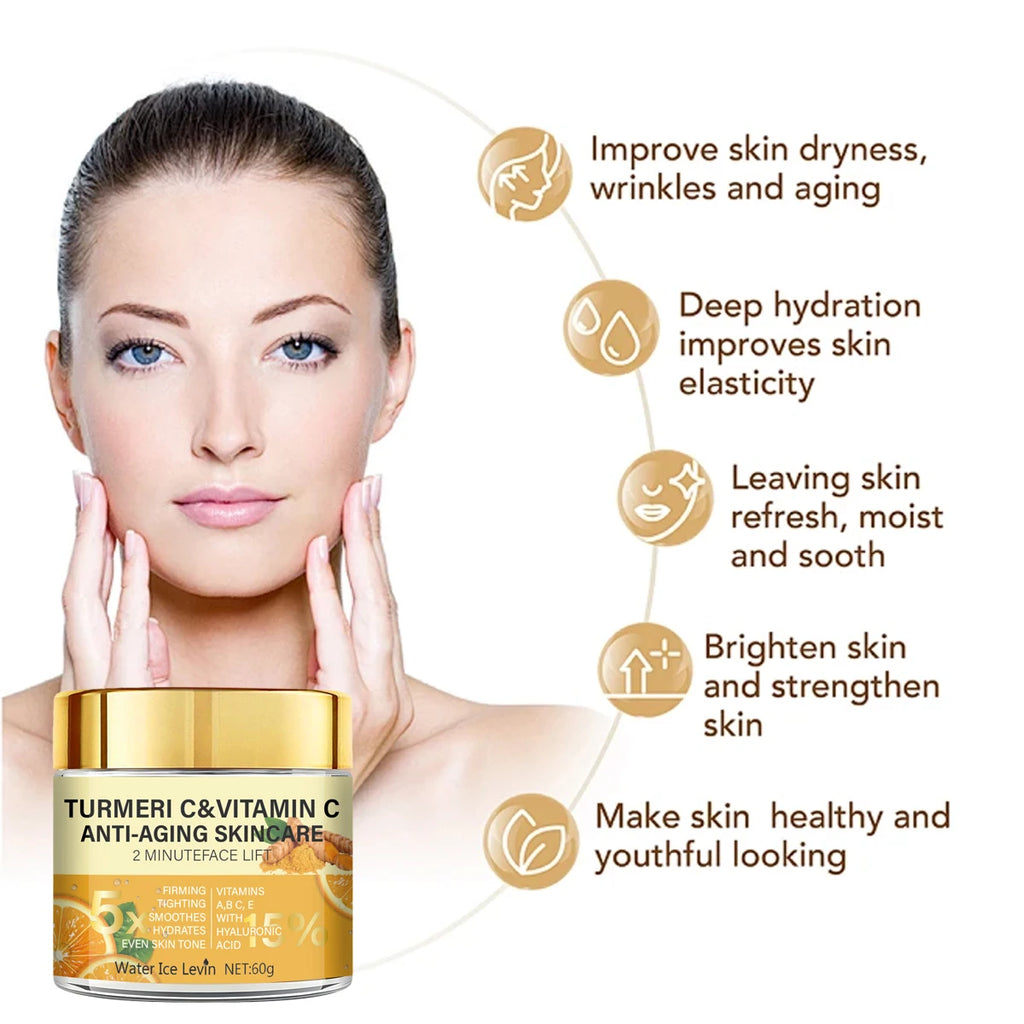 Turmeric Vitamin C Face Cream Anti Aging Firming Moisturizer 60g