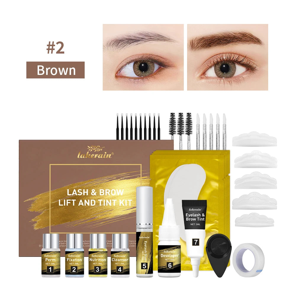 Professional Eyelash Lift and Brow Tinting Home Kit