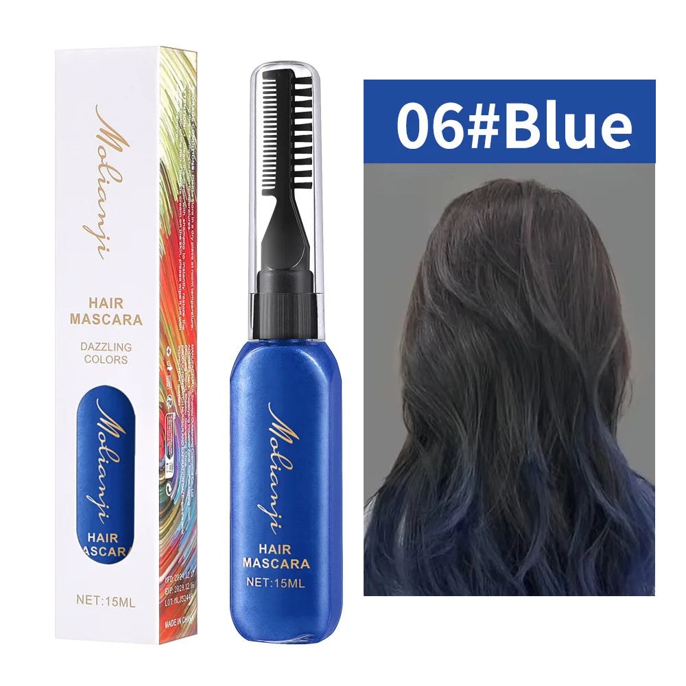 Disposable Colored Hair and Eyelash Dye Mascara 15ml
