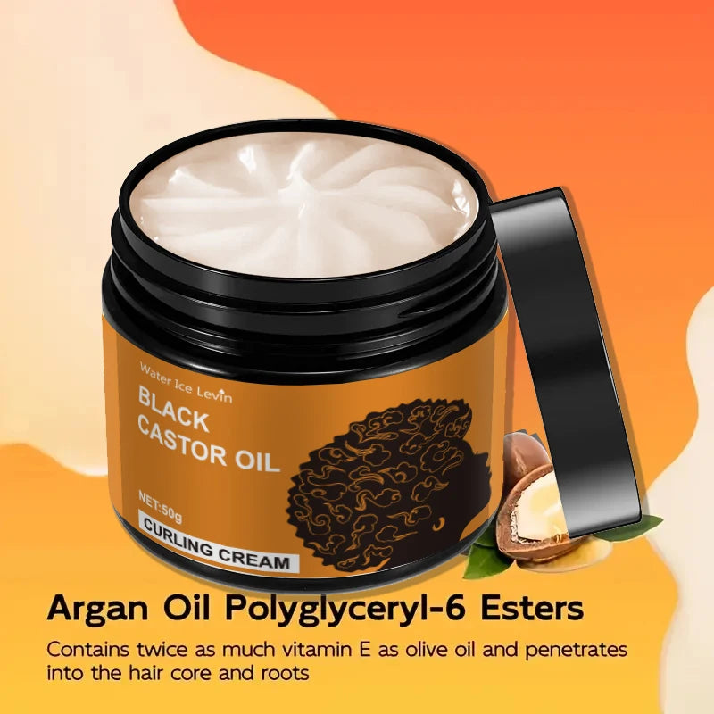 Black Castor Oil Curl Styling Cream 50g - 3