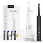 Electric Toothbrush and Portable Water Flosser Oral Care Kit