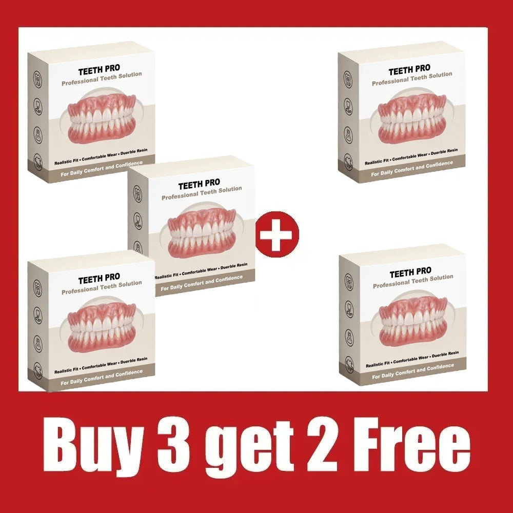 Instant Smile Comfort Veneers - Natural Fit Upper and Lower Teeth