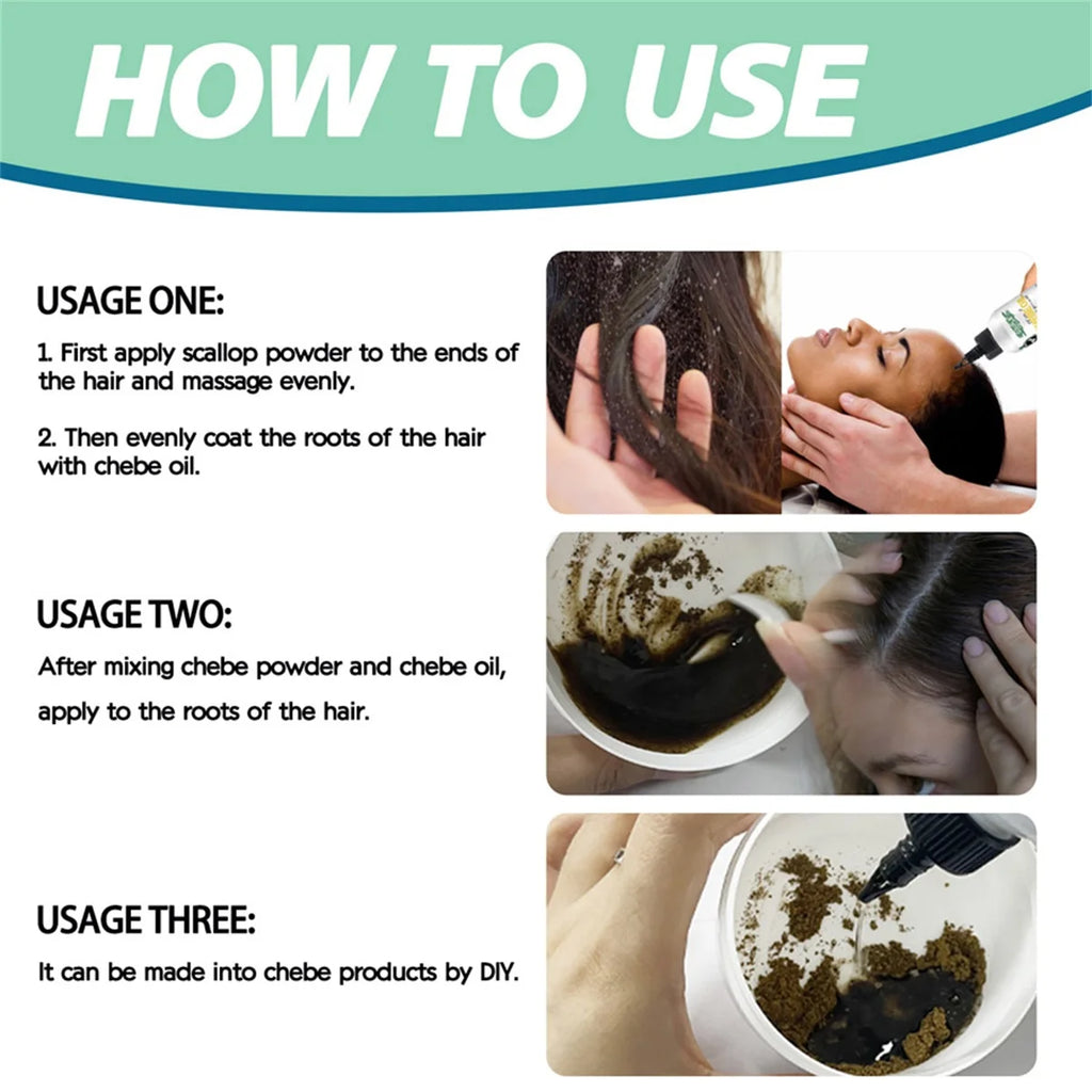 Goiple Chebe Hair Growth Set Nourishing Oil Powder and Mask Kit
