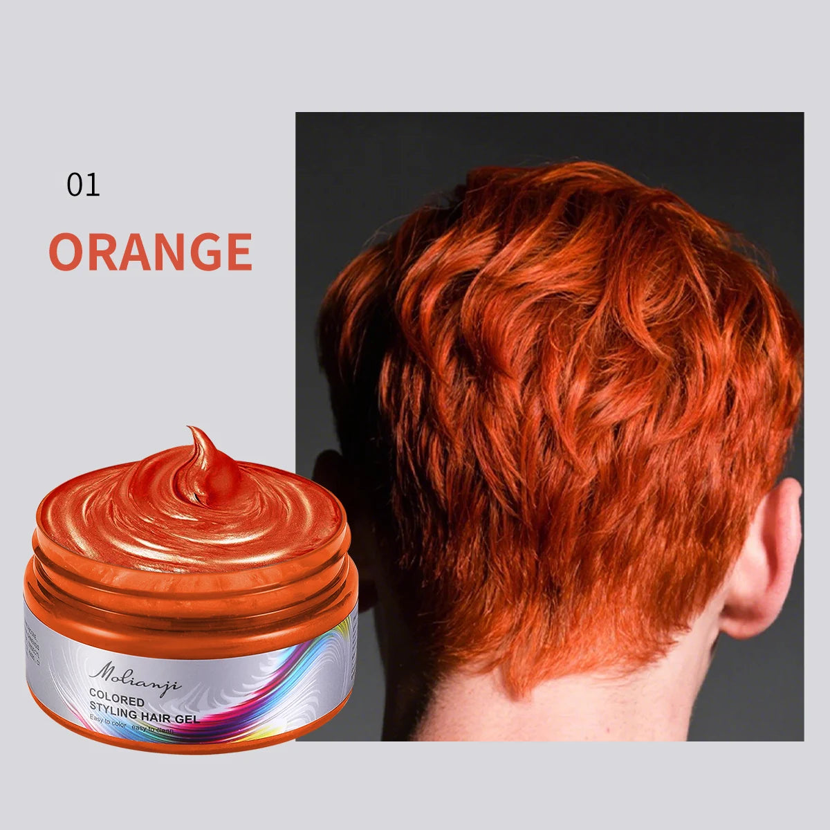 Molianji Disposable Instant Color Hair Styling Gel 100ml