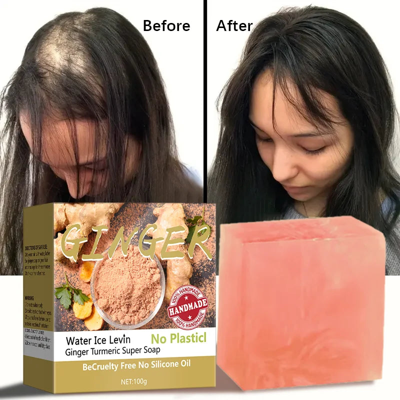 Ginger Turmeric Shampoo Soap Bar for Hair and Body
