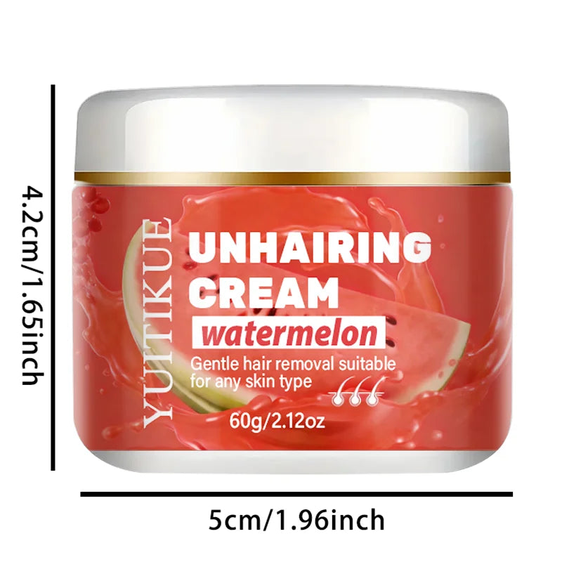 YUITIKUE Watermelon Hair Removal Cream Depilatory Body Treatment 60g - 8