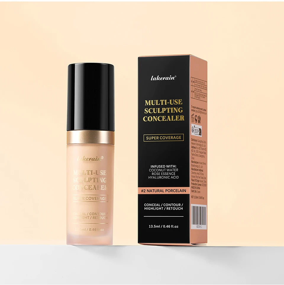 Multi-Use Waterproof Liquid Concealer for Face and Contouring - 16