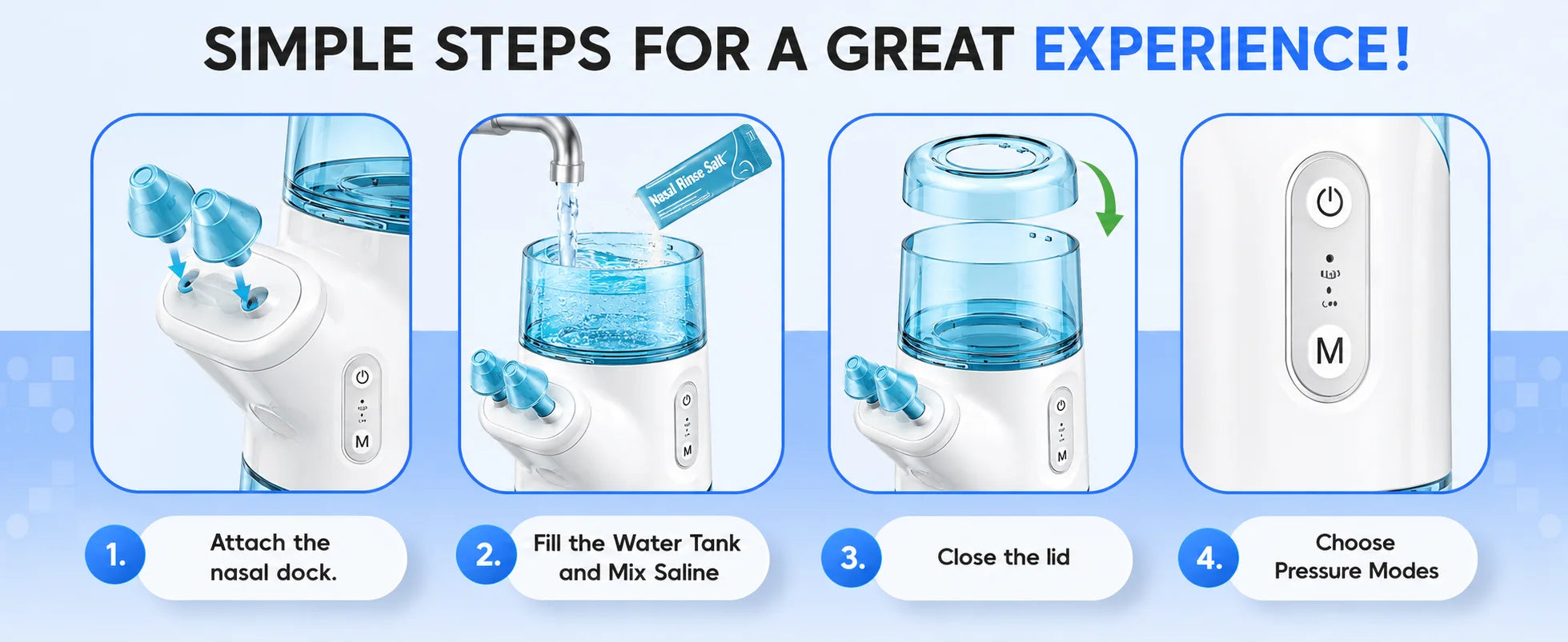 Portable Electric Nasal Irrigator for Sinus Relief - 15
