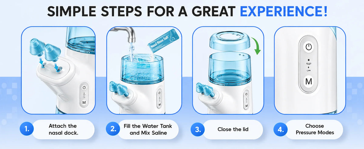 Portable Electric Nasal Irrigator for Sinus Relief